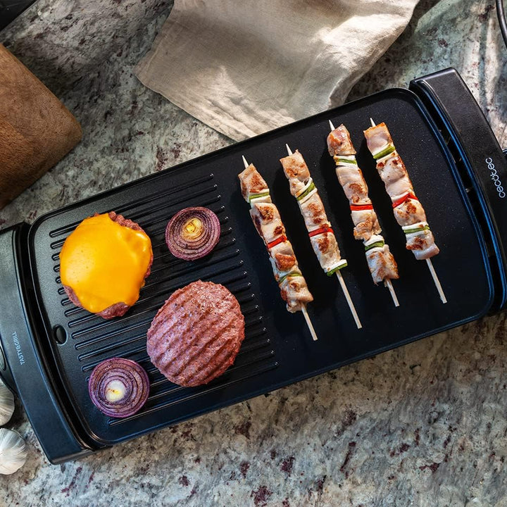Cecotec Elektrische Grillplatte Tasty&Grill 2500 BlackWater MixGrill. 2150 W, Antihaftbeschichtung,