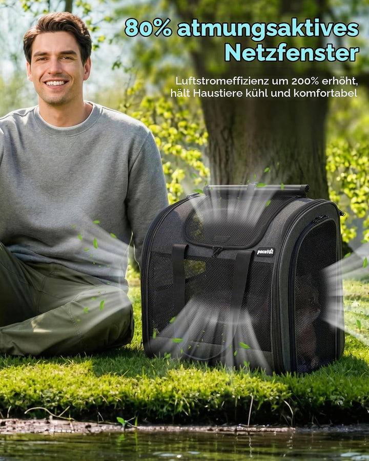 pecute Rucksack Hunde &amp; 2 Kleine Katzen, Katzentrage, Haustier Handtasche und Rucksack, Haustiertrag