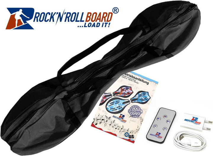Rock'n'ROLL Waveboard Soul mit Lautsprechern, Speicherkarte und Fernbedienung | 81x23x11cm