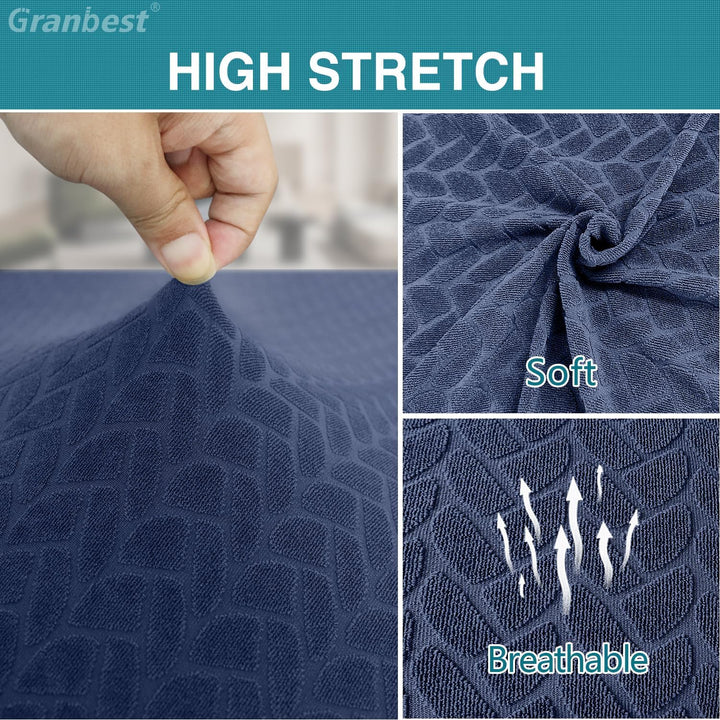 Granbest 2023 Neues Muster Super Dehnbar Dining Stuhlhussen, Verdickte Jacquard Stuhl Slipcover für