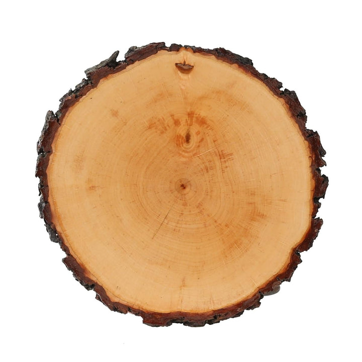 Rindenbrett lackiert rund - Rindenscheibe Baumscheibe Wurstbrett Käsebrett, Brettgrösse:ca. 23-26 cm