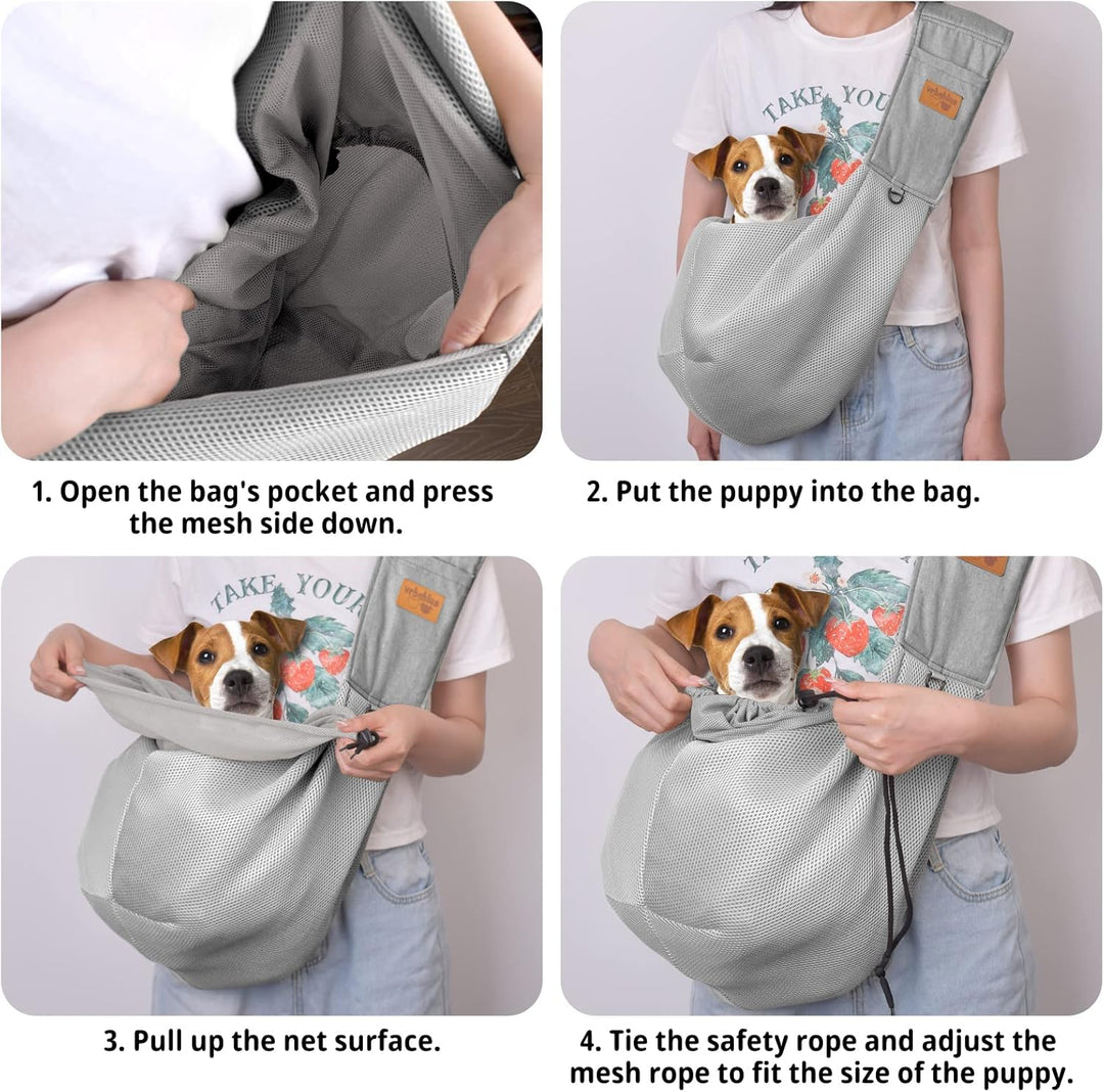 Hundetragetasche,Hundetasche für Kleine Hunde und Andere Haustiere 5kg,Hundetragetuchtragetuch Hund