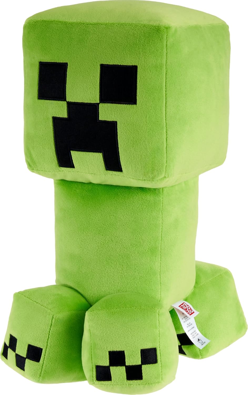Mattel Massstabsgetreue, 50 cm grosse Minecraft Creeper Plüschfigur mit Pixeldesign und Details aus