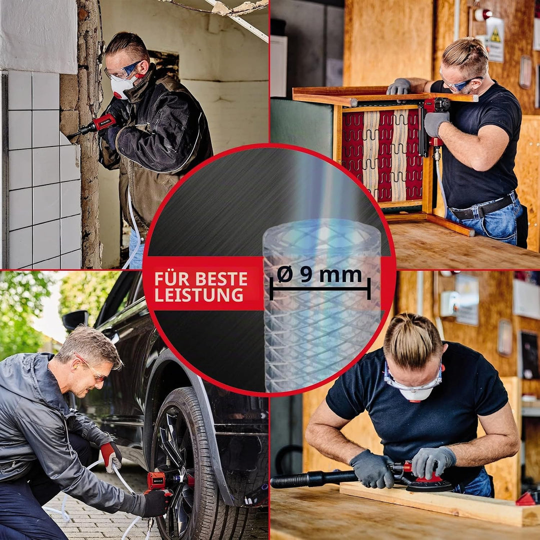 Einhell Druckluft-Schlagschrauber TC-PW 610 Compact (max. 8 bar, max. Drehmoment 610 Nm, 1/2"-Vierka