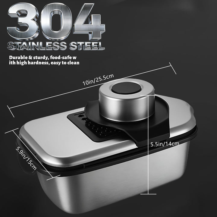 Dicer Smart 9-in-1, Edelstahl Gemüseschneider Und Mandoline Gemüsehobel Set (11 Teile), Julienne- un
