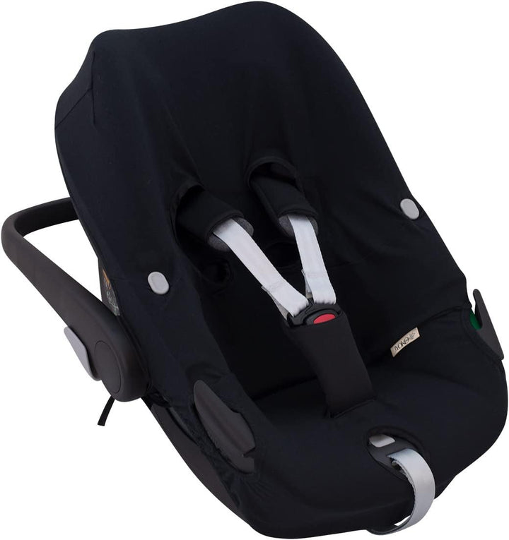 JYOKO Kids Bezug kompatibel mit Maxi Cosi Pebble 360 Y FamilyFix 360, aus Baumwolle (Black Series),
