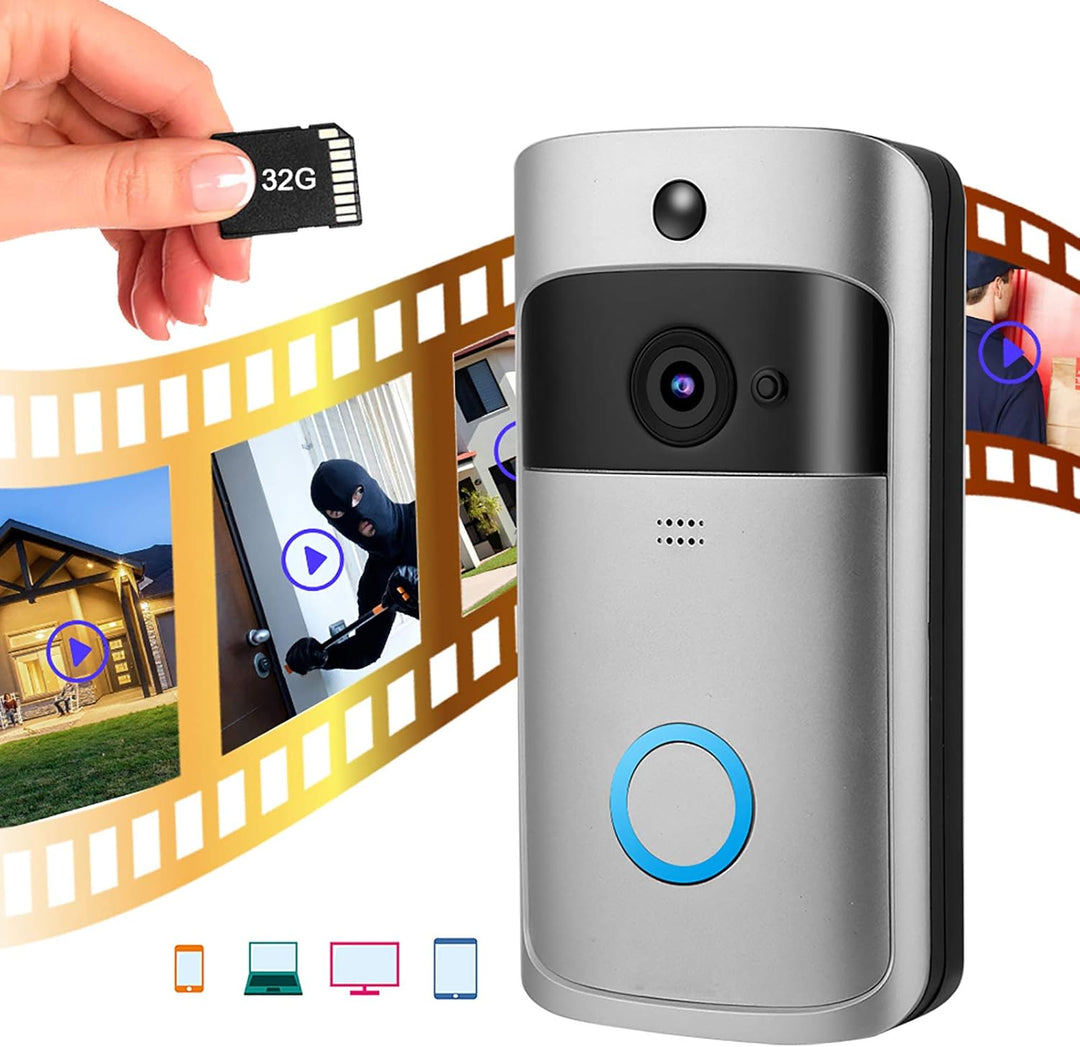 Video Doorbell Wired Ring Video Doorbell 1280p HD-Video, Türklingel, fortschrittliche Bewegungserfas