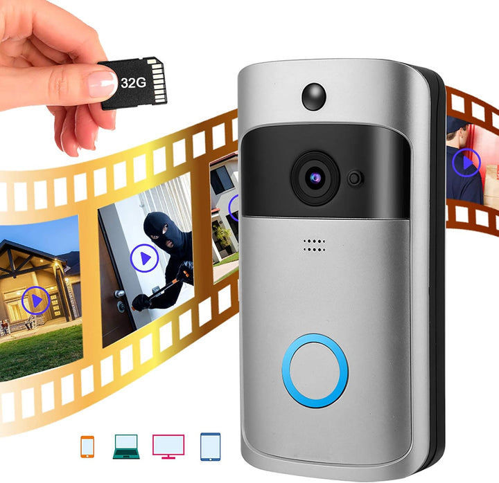 Video Doorbell Wired Ring Video Doorbell 1280p HD-Video, Türklingel, fortschrittliche Bewegungserfas