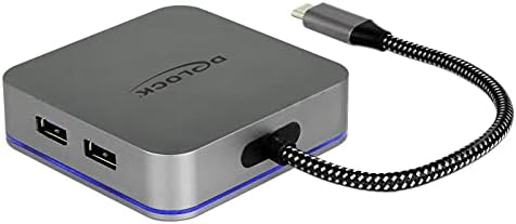 Delock 87742 USB Type-C™ Dockingstation für Mobilgeräte 4K - HDMI/Hub/LAN/PD 3.0 mit LED Beleuchtung