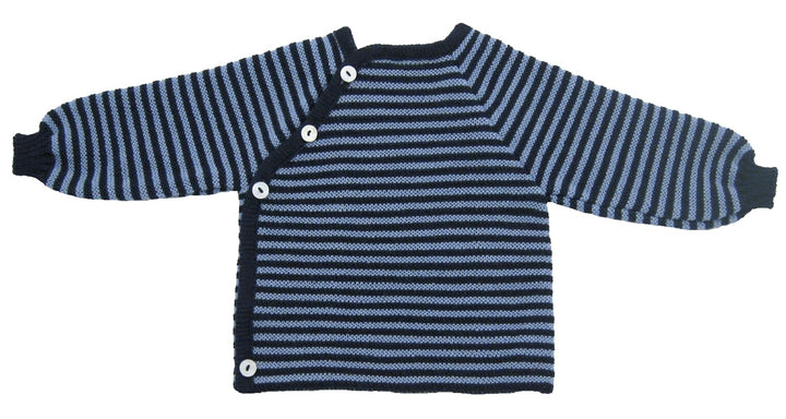 Reiff Reläx 20175 - Ringel-Schlüttli Bio-Merino-Schurwolle (kbT) marine/hellblau, Size / Grösse:86/9