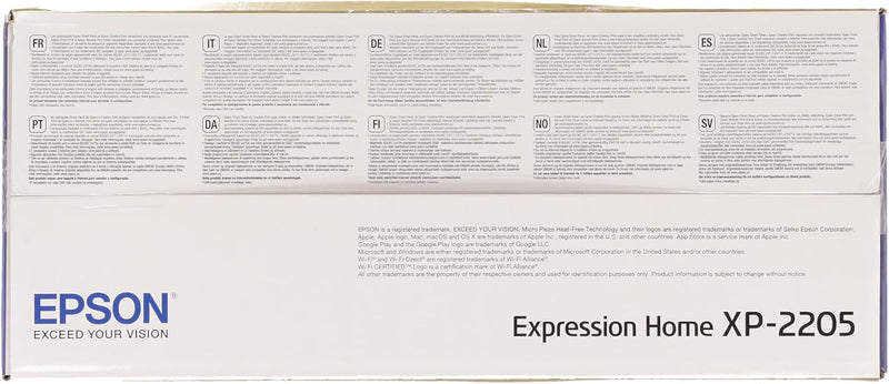 Epson Expression XP-2205 A4 kabelloser Multifunktionstintenstrahldrucker inkl. kostenloser Tinte für