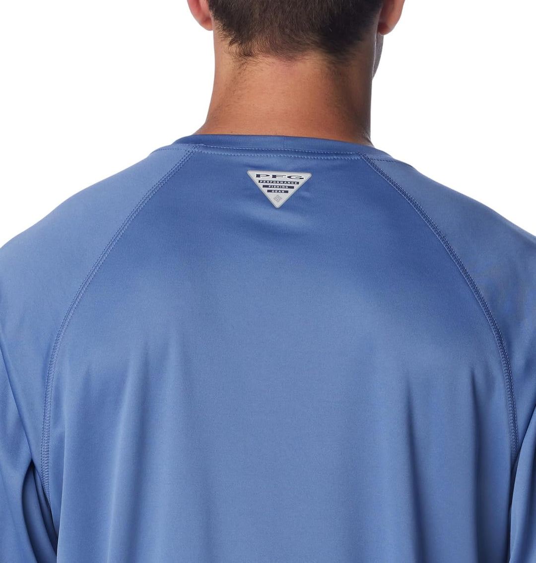 Columbia Herren Long Sleeve Terminal Tackle Langarm-Shirt L Lang Bluebell/Cool Grey Logo, L Lang Blu