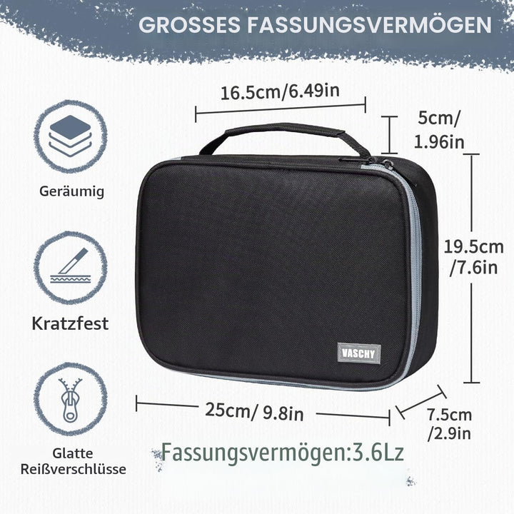 VASCHY Grosse Federmäppchen, Multi Fächer Mäppchen Organizer 72 Stück Etui Schule Federmappe Federta
