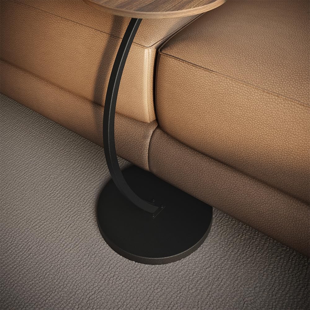 Vicco Beistelltisch Alvio, Braun, 40 x 60 cm, als Ablagefläche für Wohnzimmer oder Schlafzimmer eins