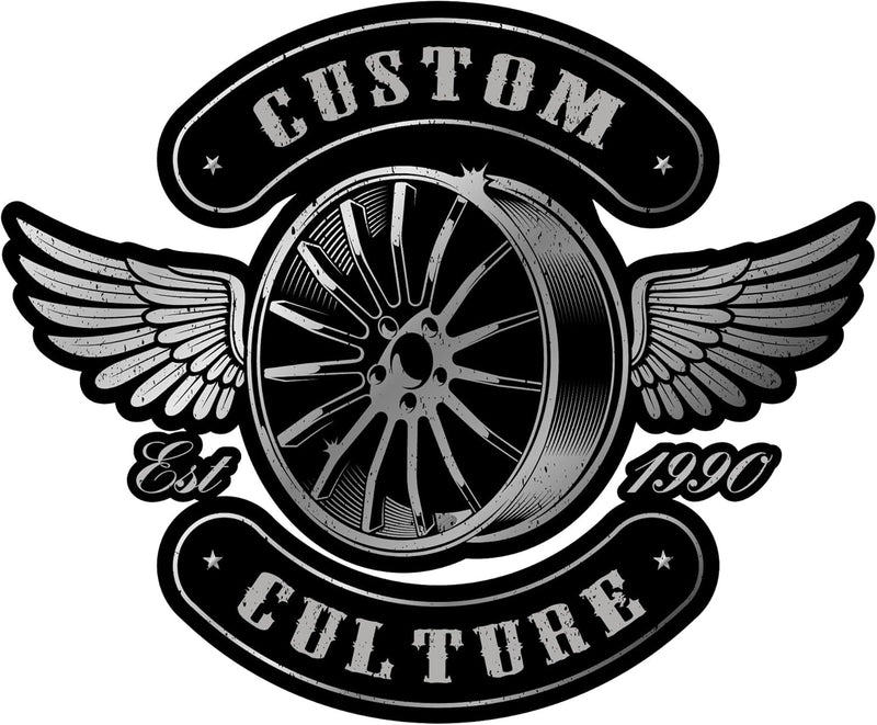 Samunshi Custom Culture Rim Aufkleber Autoaufkleber für Motorrad Fahrrad Roller oder Auto Sticker Ch