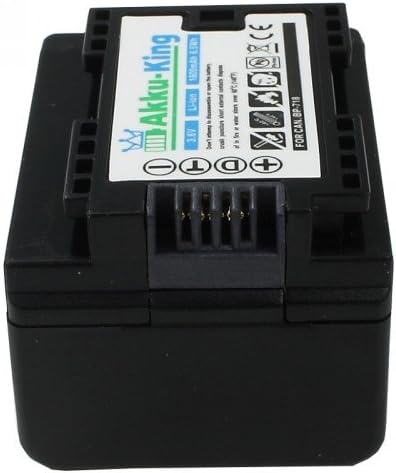 Akku-King Akku kompatibel mit Canon BP-718 passt auch bei BP-708, BP-727 - Li-Ion 1800mAh - für LEGR