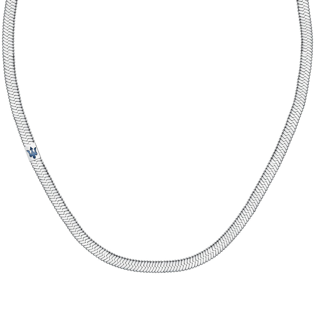 Maserati Iconic Herren Halskette aus Stahl, blau IP - JM422AVD14