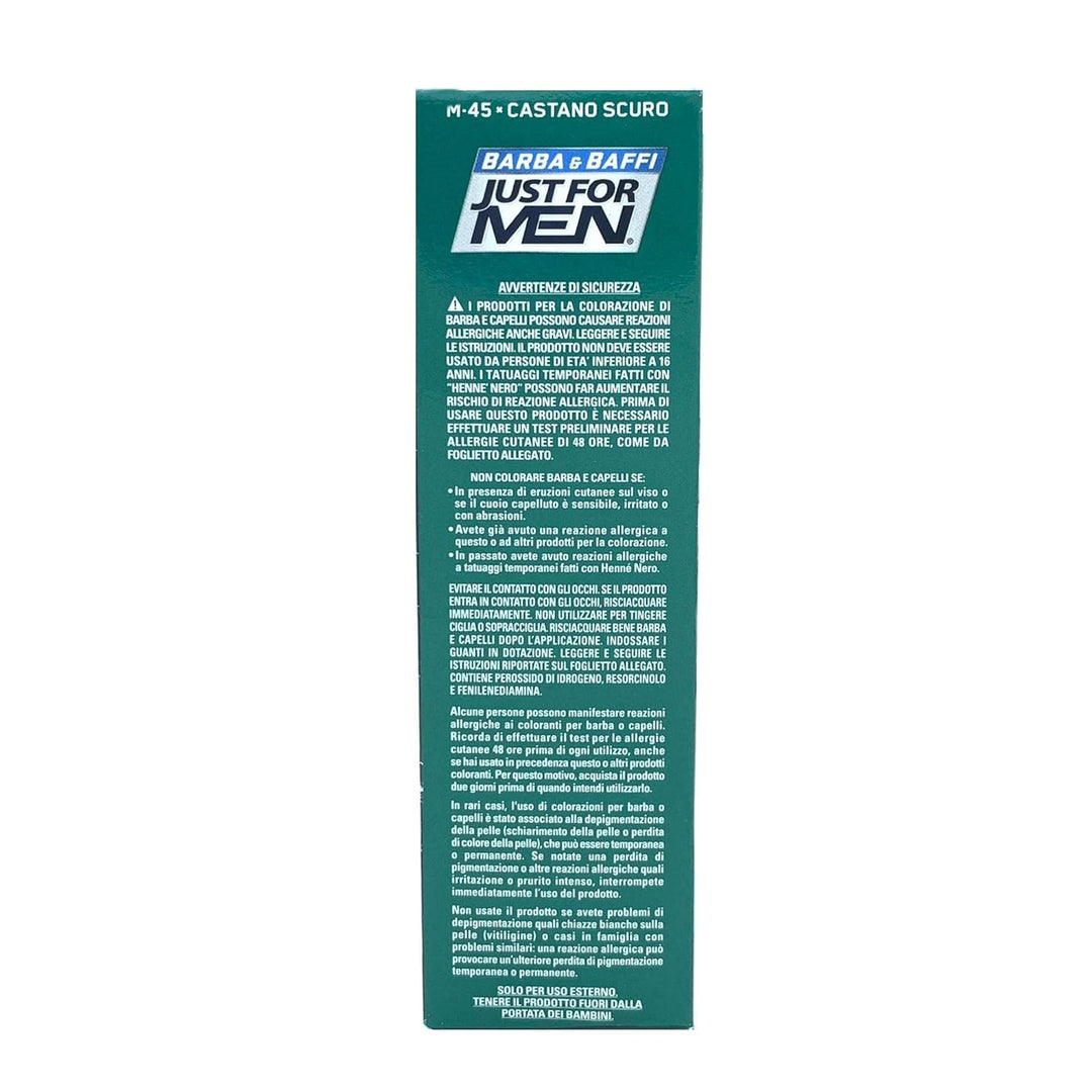 Just For Men Bart und Schnurrbart Permanente Farbe mit hellbraunem Pinsel M25 2 x 14 ml braun 14 g (