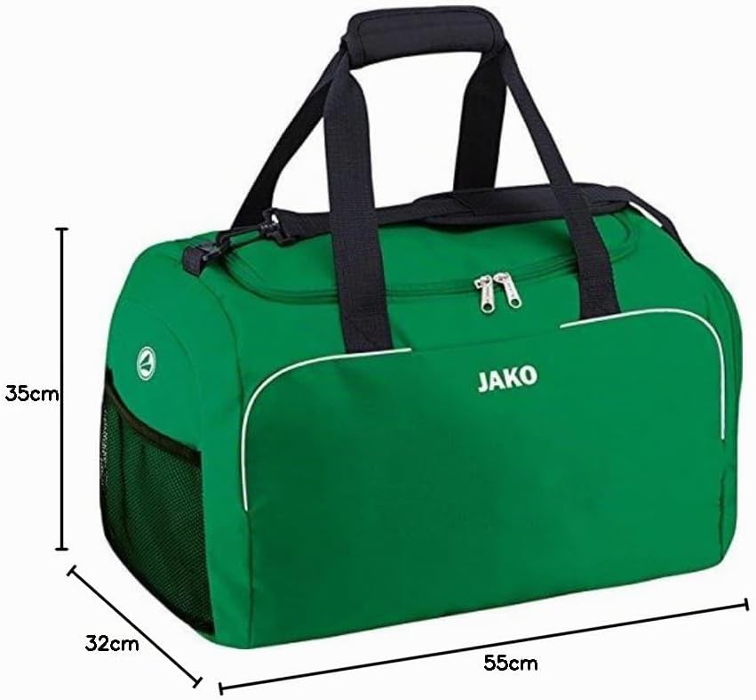 JAKO Unisex Sporttasche Classico, sportgrün, 3 3 (Senior) - 55 CM Green, 3 (Senior) - 55 CM Green