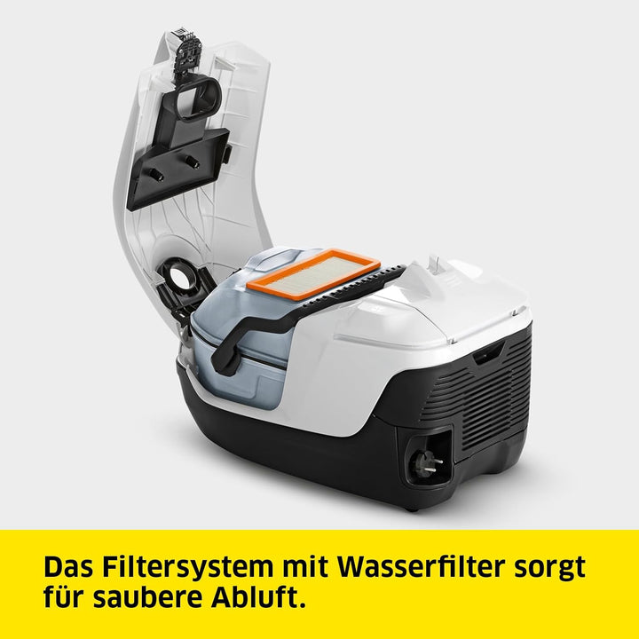 Kärcher Staubsauger mit Wasserfilter DS 6, besonders für Allergiker geeignet, HEPA 12-Filter, automa