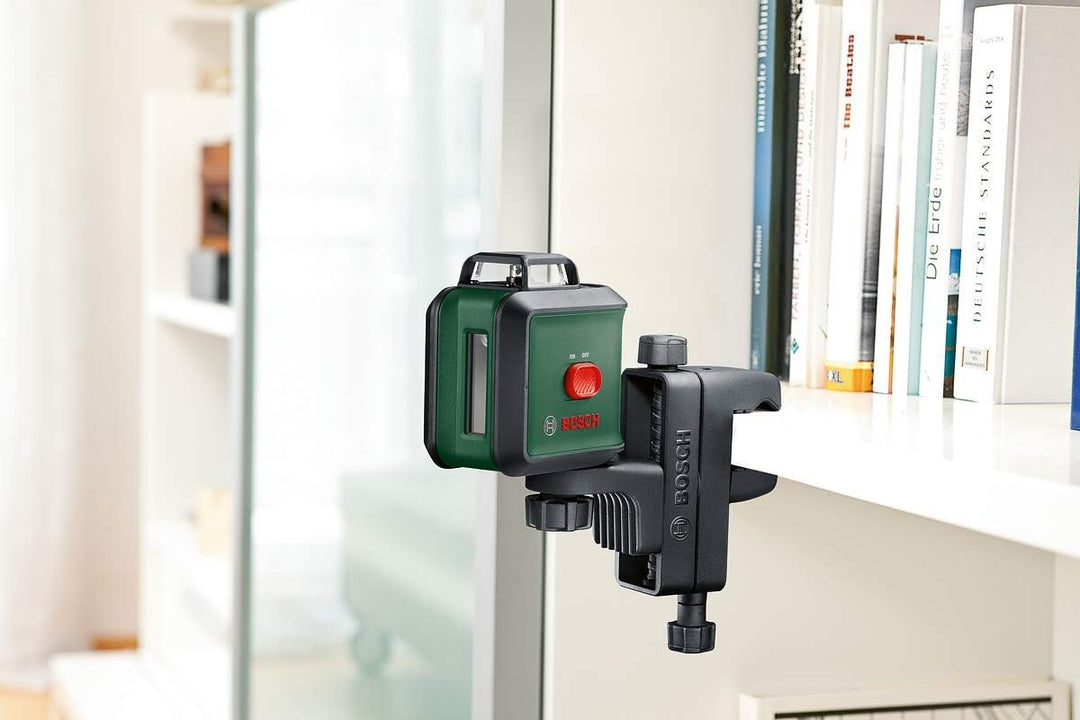 Bosch Kreuzlinienlaser UniversalLevel 360 mit Universalklemme MM 3 (vertikale + horizintale Laserlin