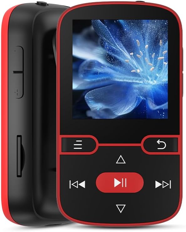 64 GB MP3 Player mit Bluetooth 5.3, mp3-player und MP4-Player für Kinder | Nur 28g leicht mit Clip f