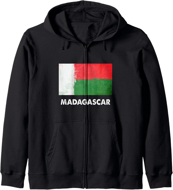 Flagge von Madagaskar Kapuzenjacke