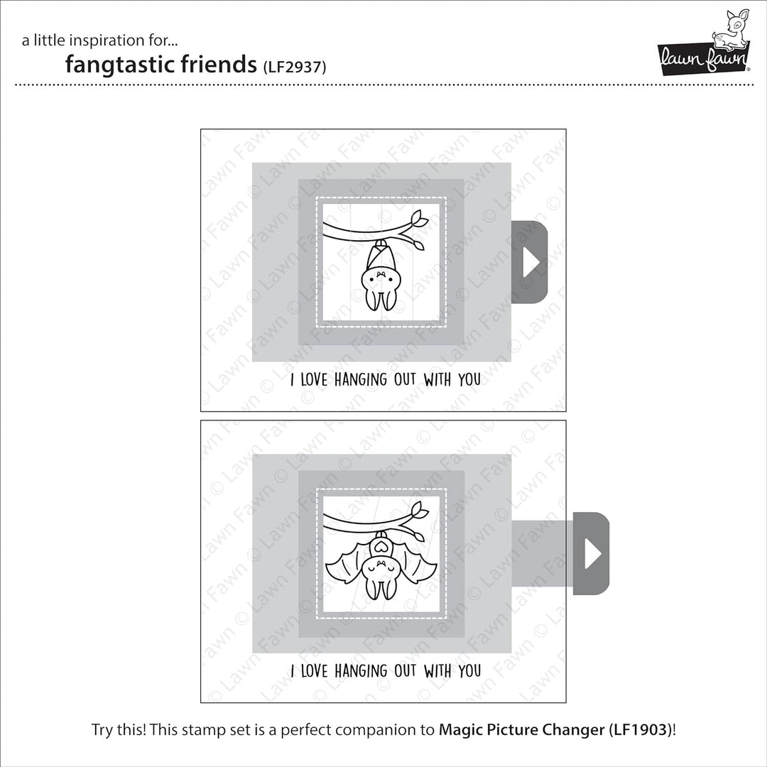 Lawn Fawn, Clear Stamp, fangtastic Friends