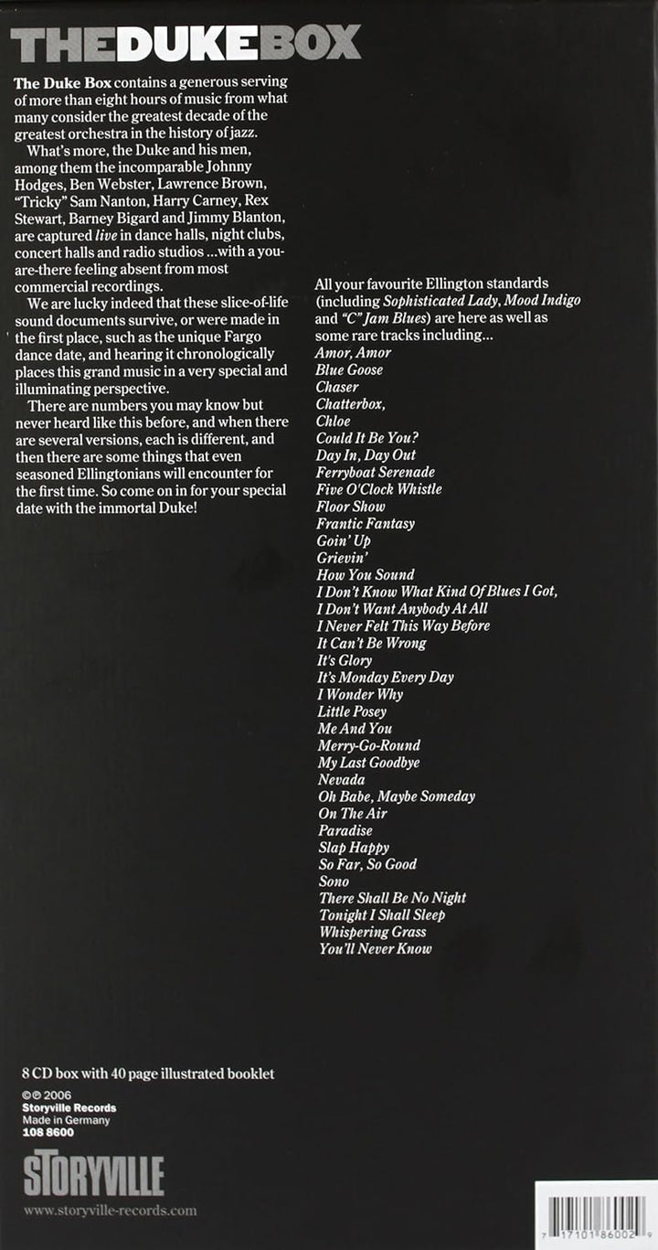 The Duke Box, Audio-CD