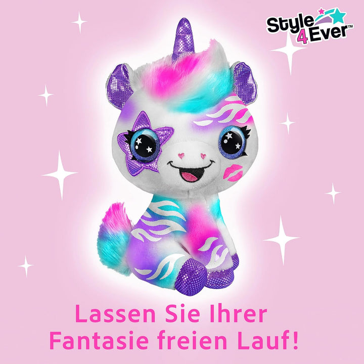 Canal Toys Einhorn Airbrush OFG228 Super weiches Spielzeug mit 100+, Weiss