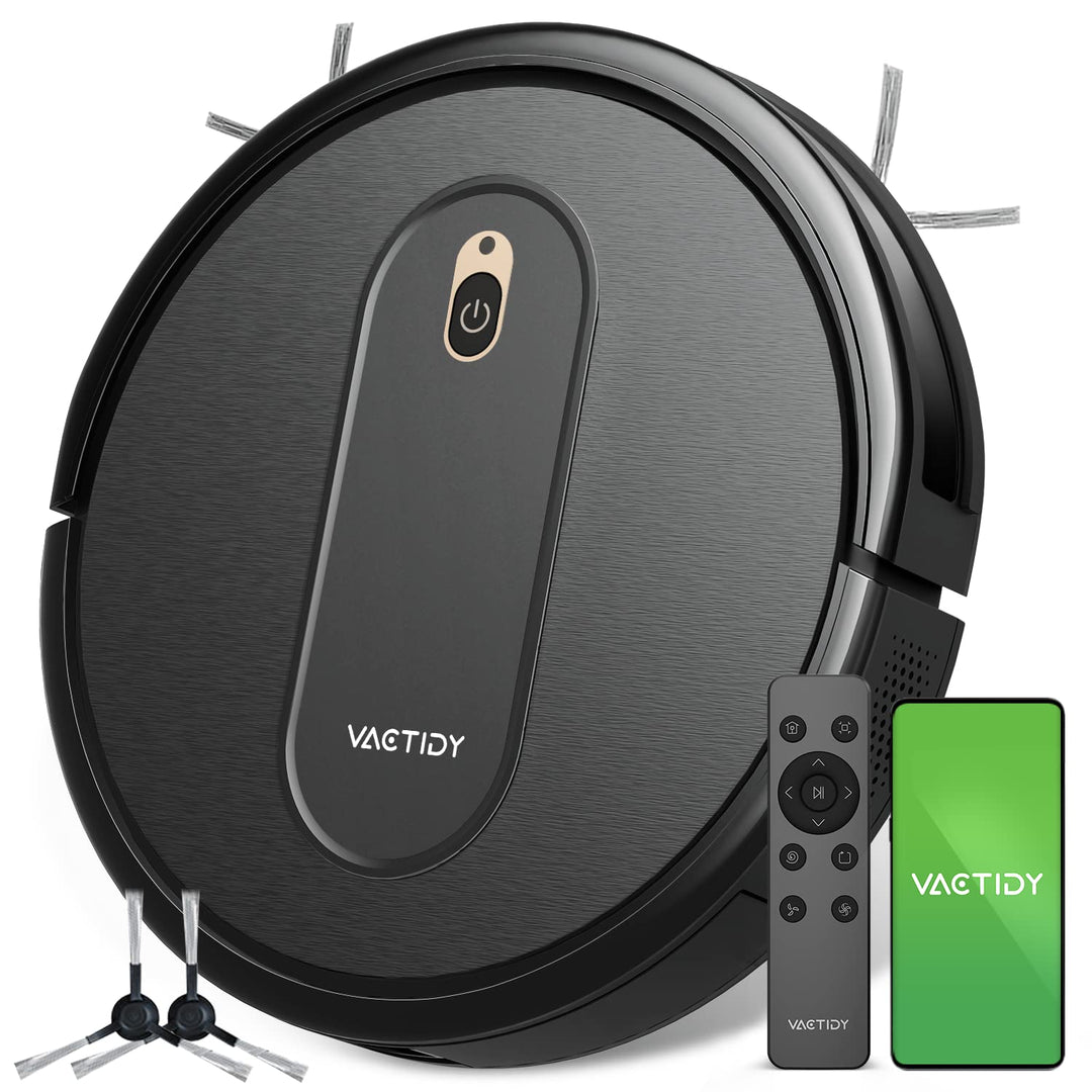 Vactidy Nimbel T6 Saugroboter mit 2800 Pa Saugkraft,120 Min Laufzeit,Staubsauger Roboter mit Alexa&G
