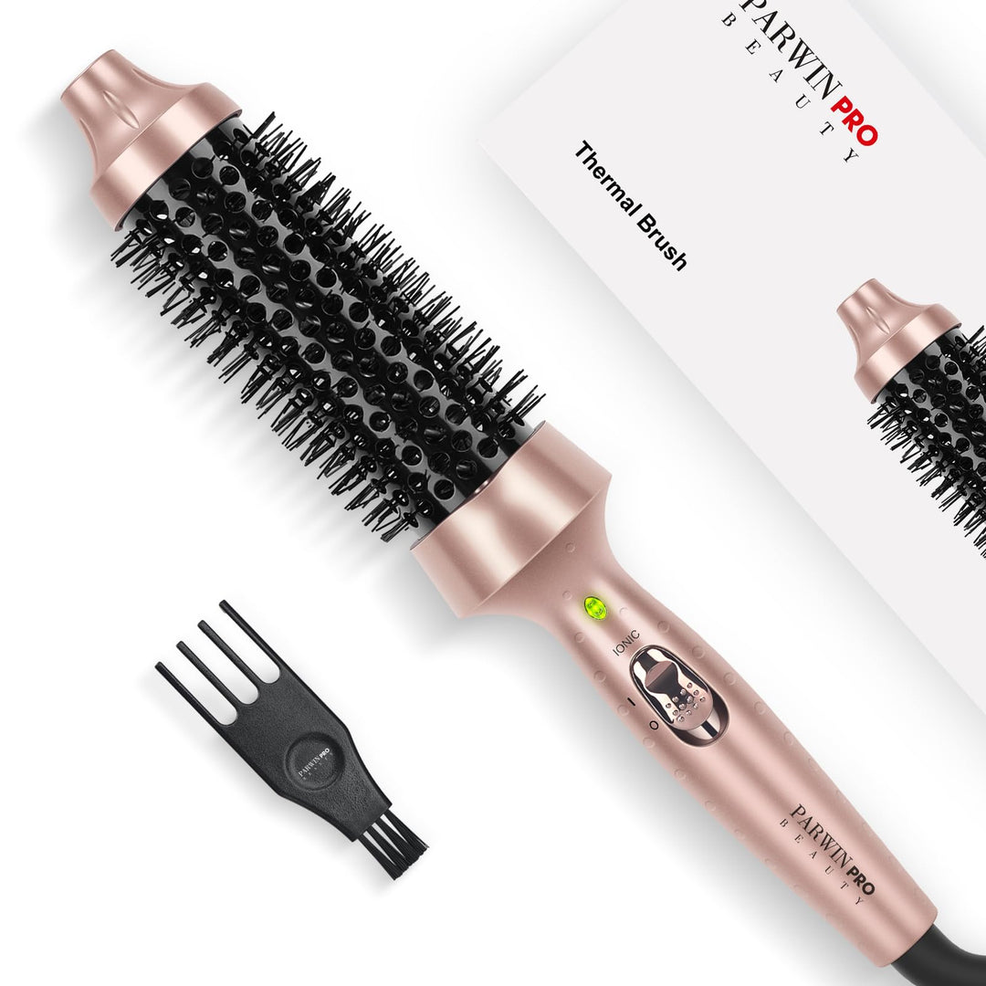PARWIN PRO BEAUTY Thermal Brush Lockenbürste 40mm mit Heizung Keramik Turmalin Glätteisen Lockenstab