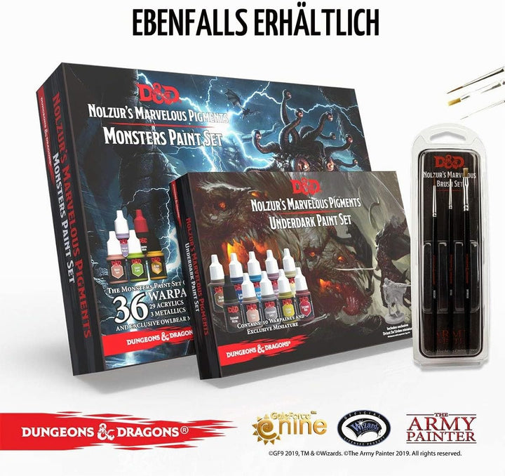 The Army Painter Dungeons and Dragons Nolzur’s Marvelous Pigment Adventurers Paint Set, 10 Acrylfarb