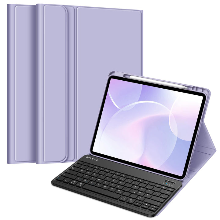 FINTIE Hülle mit Tastatur für iPad Air 13 Zoll M4/M3/M2 (2026/2025/2024), Soft TPU Rückseite Gehäuse