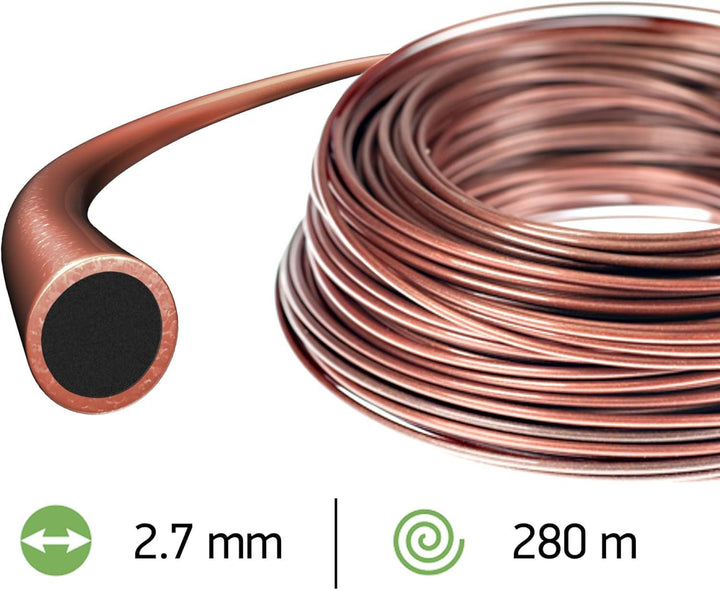 Oregon 545823 Techni 280° Mähfaden mit rundem Querschnitt, 2,7 mm, 280 Meter-Spule 2.70 mm x 280 M,