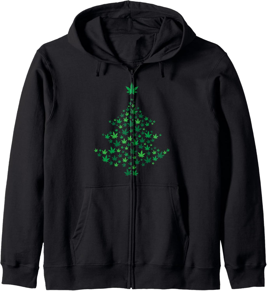 Weed Christmas Tree, Funny Marijuana Party Costume Kapuzenjacke