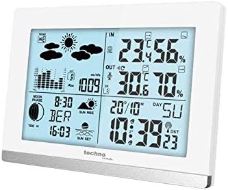 Technoline WS6762weiss Funkwetterstation WS6762 mit Aussensender + TXCOVER, weiss Bundle mit Wetters