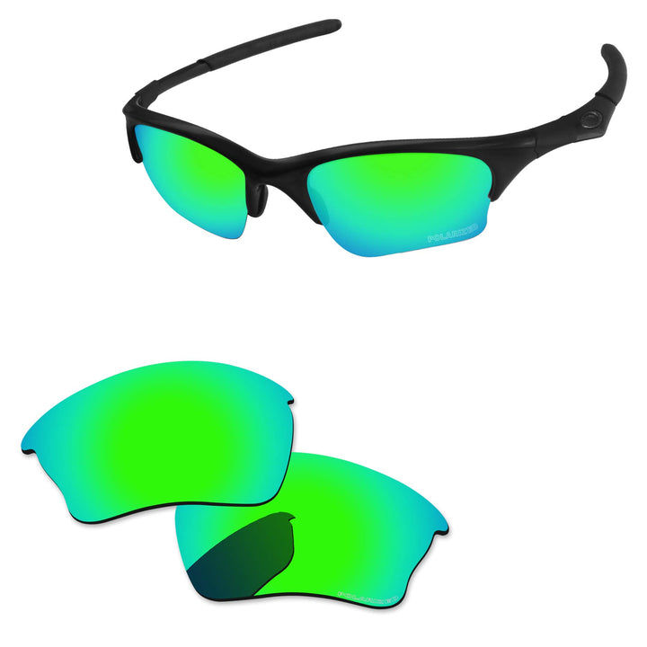 PapaViva Ersatzgläser für for Oakley Half Jacket XLJ Gr. onesize, Blaugrün – polarisiert