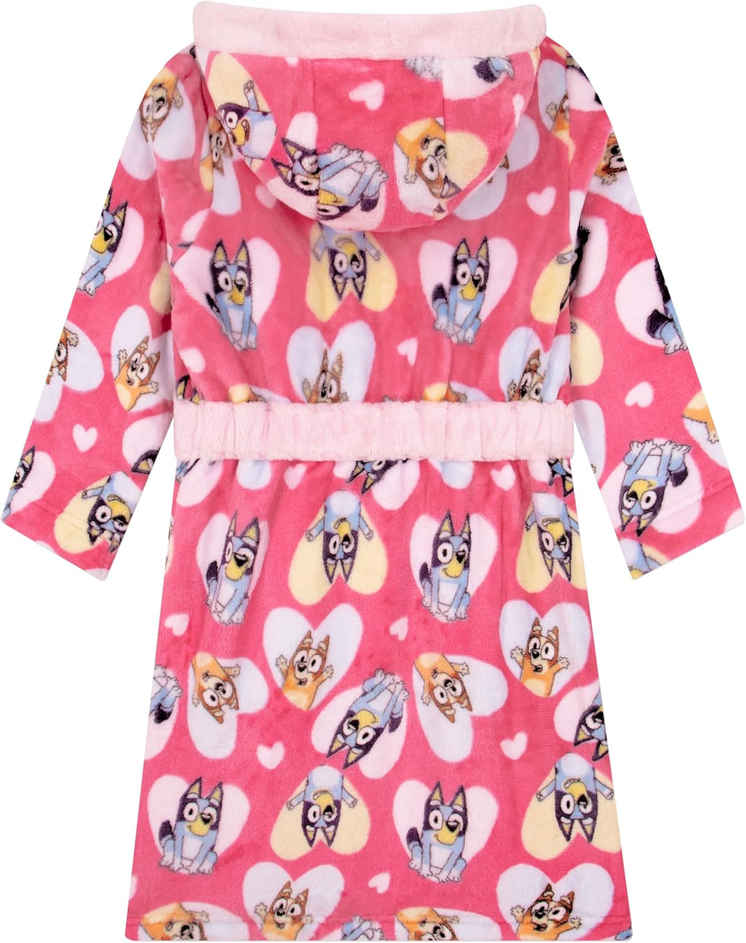 BlueY Bademantel Kinder, Bingo Morgenmantel Mädchen Mit Kapuze, Fleece Bademantel Mädchen 122, 122