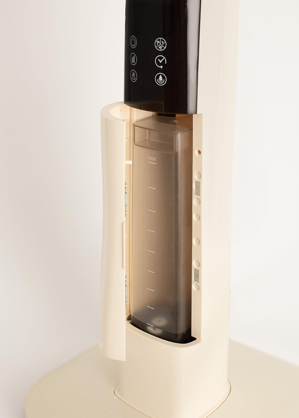 CREATE / AIR MIST PRO/Oszillierender Vernebelungsventilator mit Fernbedienung Cremeweiss/Leise, Vent