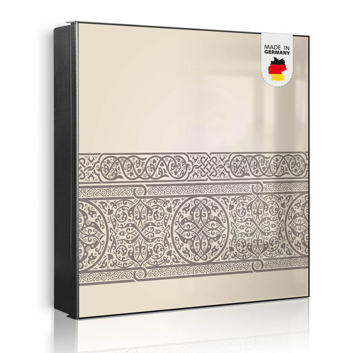 banjado Grosser Schlüsselkasten Metall - Schlüsselbox 30x30cm beschreibbarer mit 32 Haken - Schlüsse