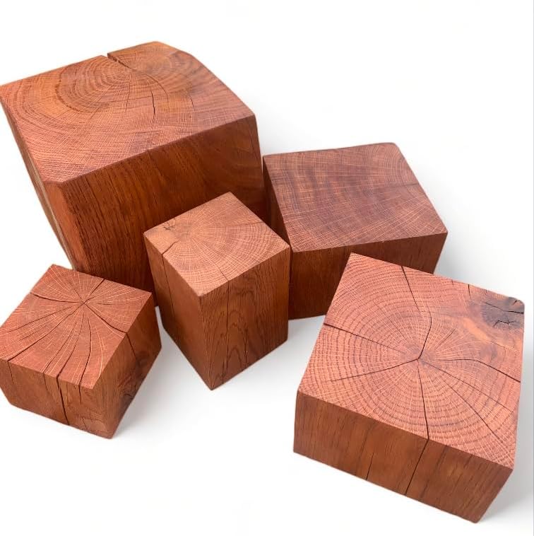 Eiche Blöcke, Eichenholz Blöcke 20x20x...cm, Tic Farbe, Säulen, Dekoblöcke, Hocker, Naturprodukt, ru