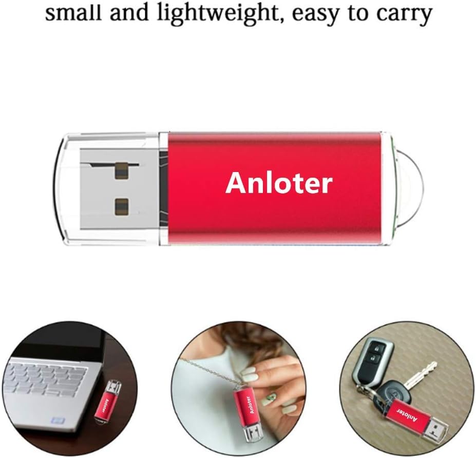 Anloter 50 Stück USB-Flash-Laufwerk Memory Flash Stick Pen Drive Daumen Speicher Speicher für Comput