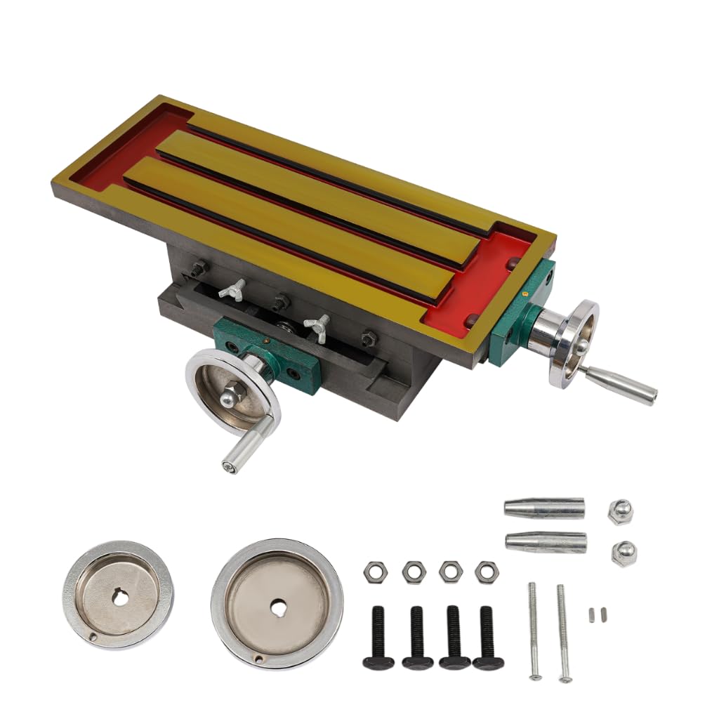 Kreuztisch 570x100mm, Frästisch, Koordinatentisch mit 270 mm X-Achse, 125 mm Y-Achse, 2‑achsiger Frä