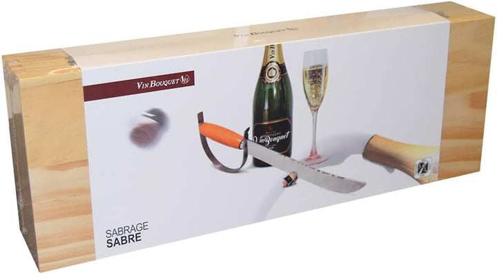 Vin Bouquet FID 222 Sable Champagnersäbel, Edelstahl, Silber, 47 x 17 x 6.5 cm, Rostfreier, 47x17x6.