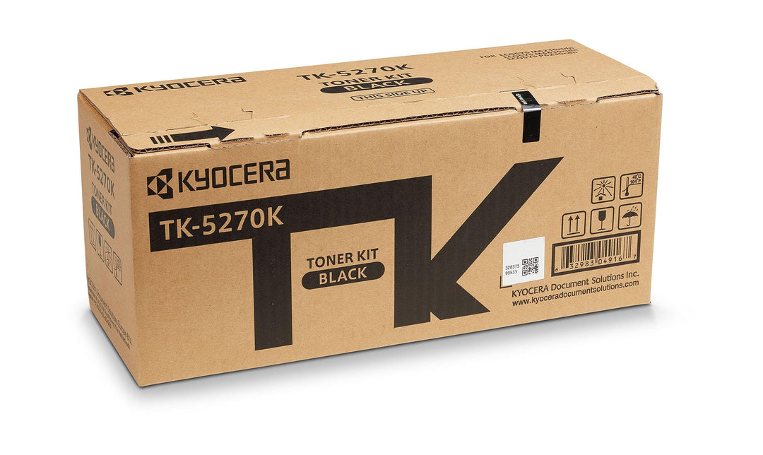 Kyocera TK-5270K Schwarz. Original Toner-Kartusche KYOTK5270K. Kompatibel für P6230cdn, M6230cidn un