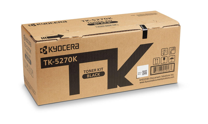 Kyocera TK-5270K Schwarz. Original Toner-Kartusche KYOTK5270K. Kompatibel für P6230cdn, M6230cidn un