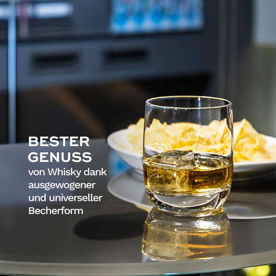 Stölzle Lausitz Weinland Whiskygläser 6er-Set I 190ml Whisky Tumbler in zeitlosem Design I Spülmasch