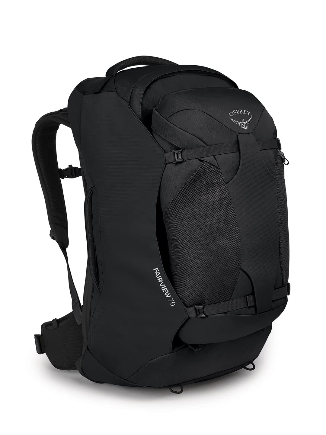 Osprey Damen Fairview Unisex Reiserucksack Rucksack (1er Pack) O/S - Fassungsvermögen 70L Schwarz, O