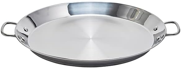 Guison Edelstahl-Bratpfanne mit Sandwichboden, silber, 40 cm Diametro 40 cm